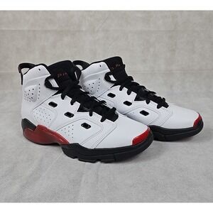 Jordan 6-17-23 Shoes Boys Size 7 White/Gym Red/Black Sneakers 428818-100 NEW